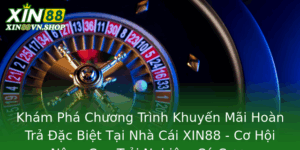 Kham Pha Chuong Trinh Khuyen Mai Hoan Tra Ac Biet Tai Nha Cai Xin88 Co Hoi Nang Cao Trai Nghiem Ca C